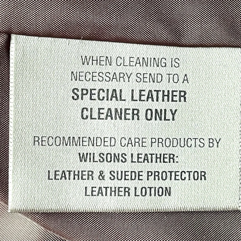 Wilsons Leather Brown Three Button Classic Collar Leather Jacket Size US S - Picture 5 of 16